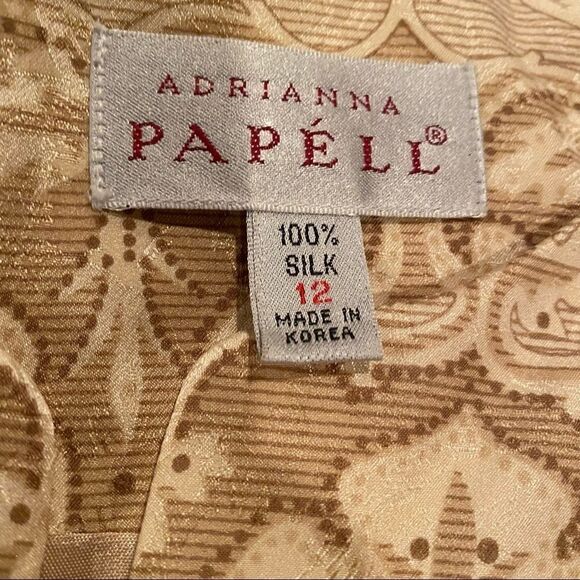 Adrianna Papell Silk Blazer Size 12 Woman’s Evening Wear - Picture 9 of 15